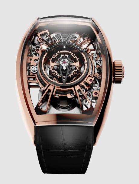 Best FRANCK MULLER Curvex CX Grand Central Tourbillon Skeleton Replica Watch CX 36 T CTR SQT 5N TTNRBR